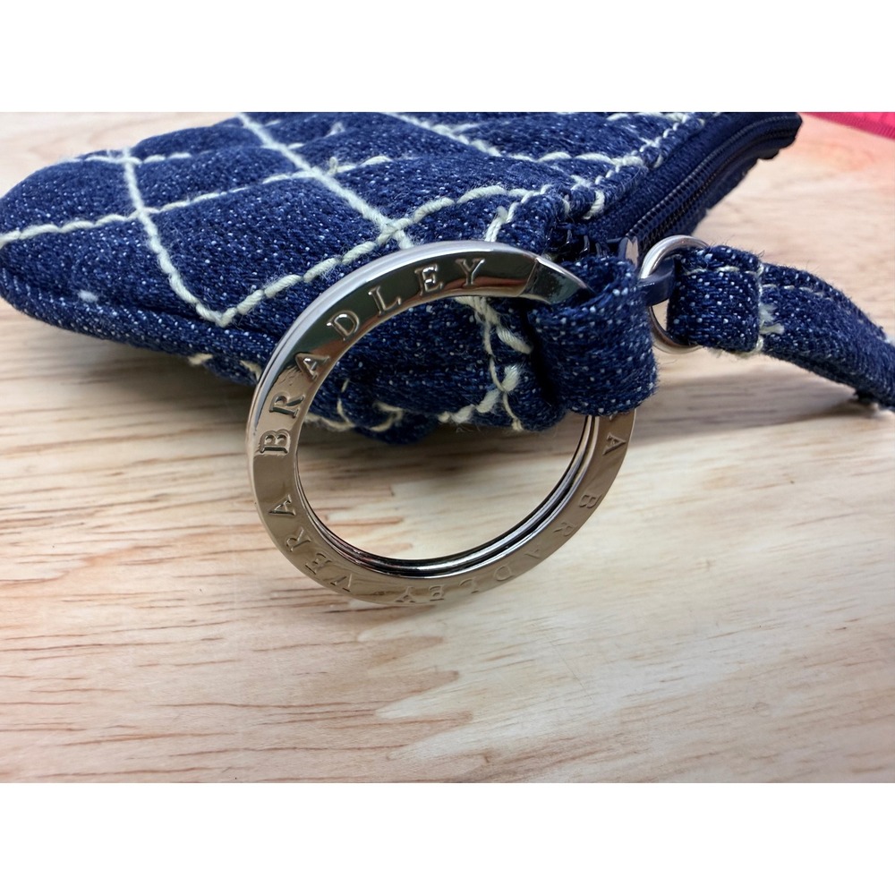 Vera Bradley Denim Coin Purse Keychain Small Pouch Wallet Blue White
#64 - Picture 3 of 6